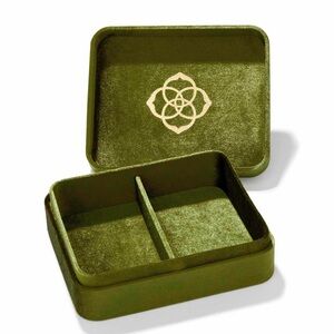 Kendra Scott Mattie Olive Large Velvet Jewelry Case Accessory Organizer